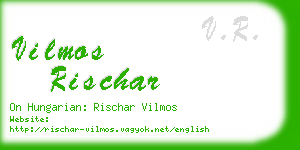 vilmos rischar business card
